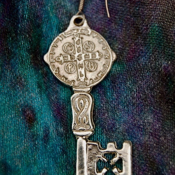 sterling silver dangly earrings - Picture 2 of 3